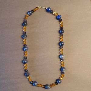 Beaded necklace handmade one of a kind